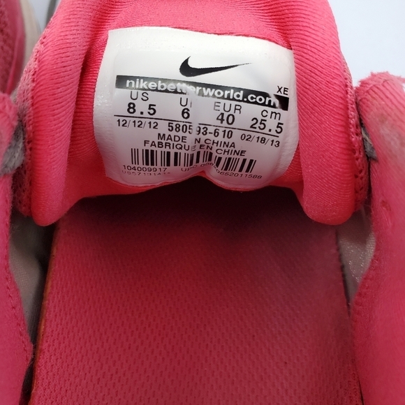 NIKE- Vomero 8- Pink Running Sneakers- Women's- Size 8.5 - Picture 12 of 14